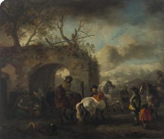 Philips Wouwerman - The Riding School