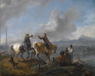 Philips Wouwerman - The Watering Place 