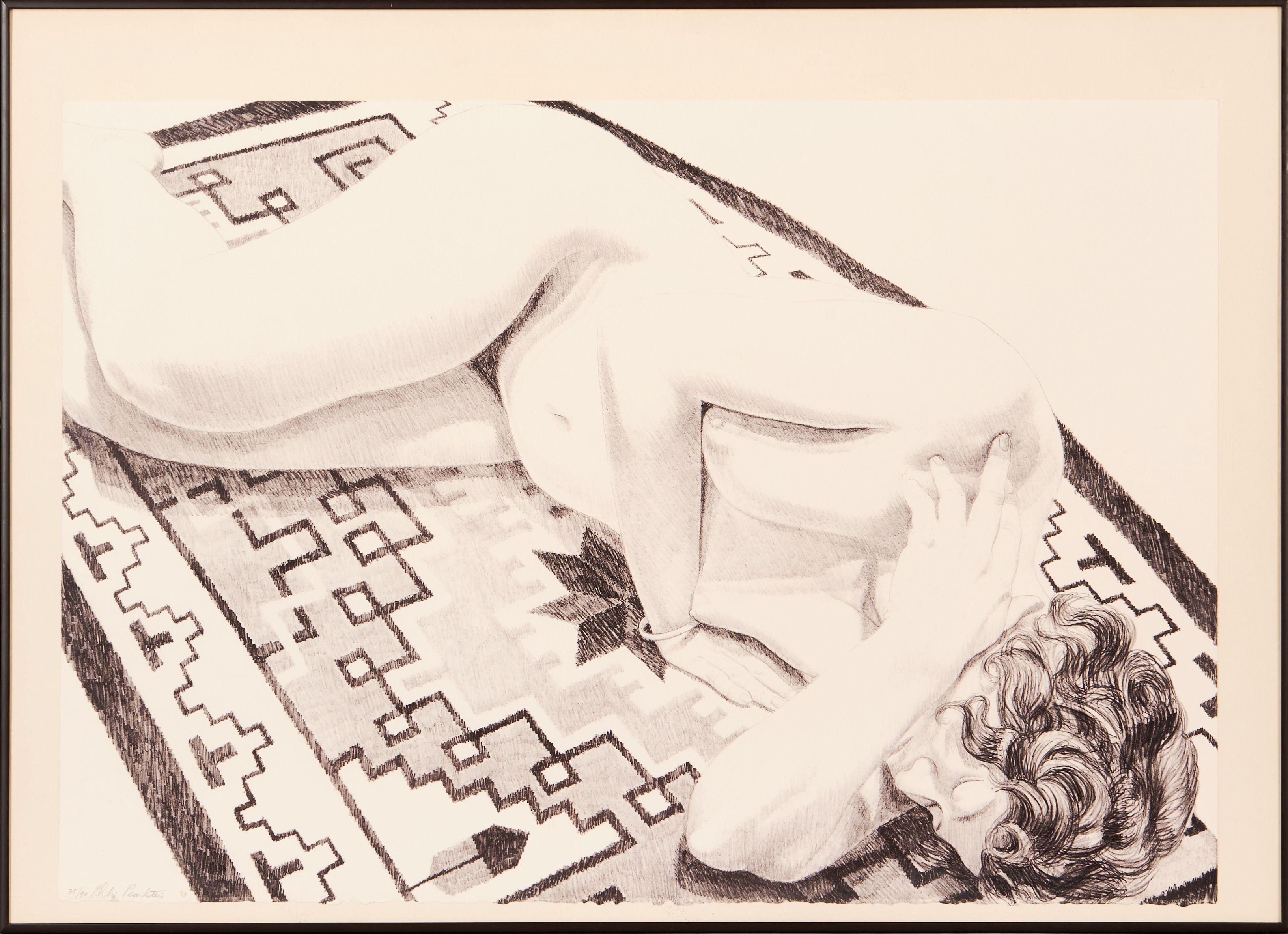 Phillip Pearlstein - Reclining Nude