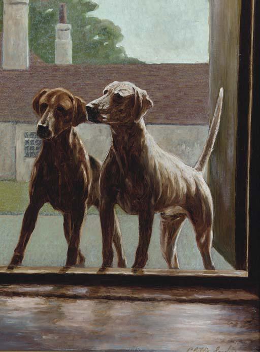 Phillip Sanders - Hounds at a stable door