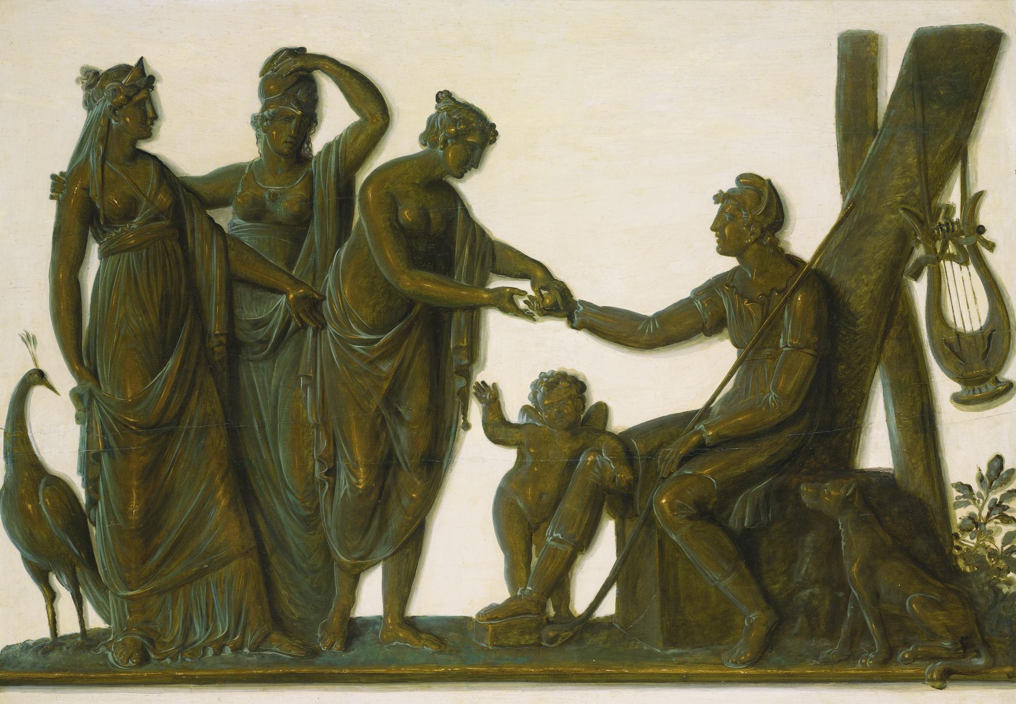 Piat Joseph Sauvage - The Judgement Of Paris In The Manner Of The Antique