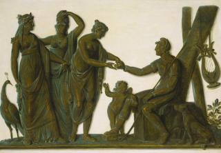 Piat Joseph Sauvage - The Judgement Of Paris In The Manner Of The Antique