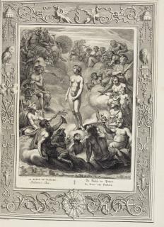 Picart, Bernard - Tafereel, Of Beschryving van den prachtigen temple den Zang-Godinnen. Amsterdam: Zacharias Chatelain, 1733.