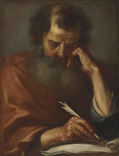 Pier Francesco Mola - A male saint