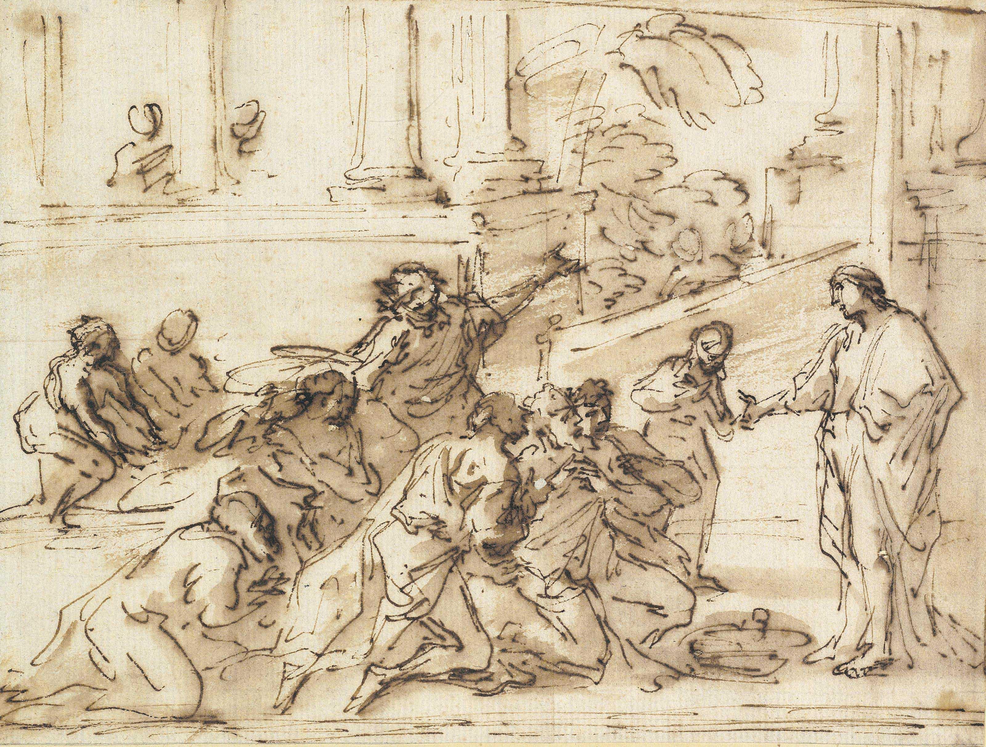 Pier Francesco Mola - Joseph greeted by his brethren