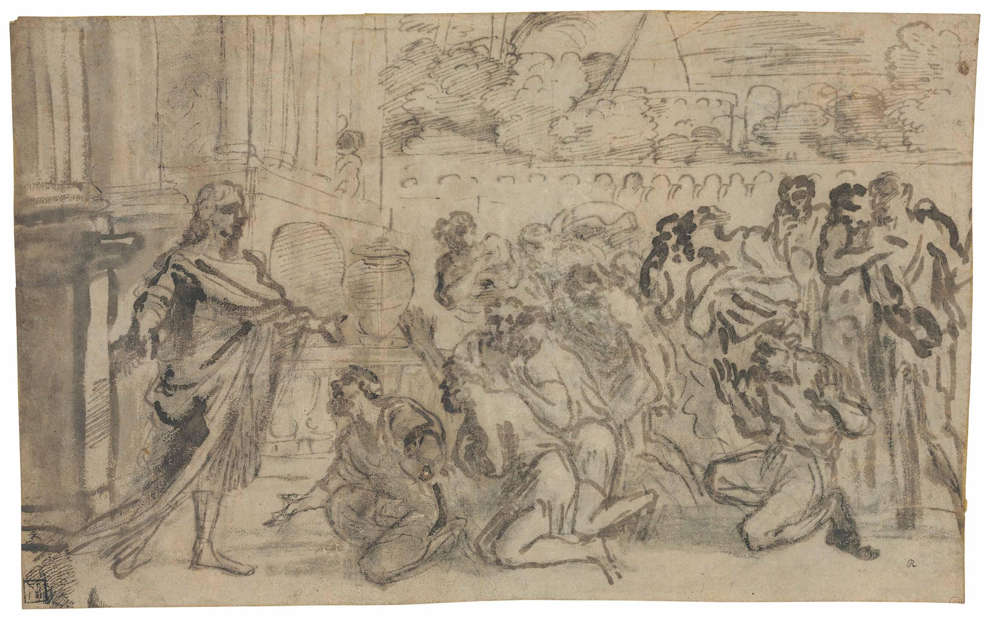 Pier Francesco Mola - Joseph greeting his brothers