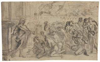 Pier Francesco Mola - Joseph greeting his brothers