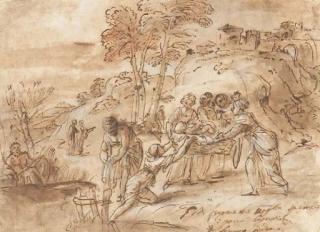 Pier Francesco Mola - Moïse sauvé des eaux