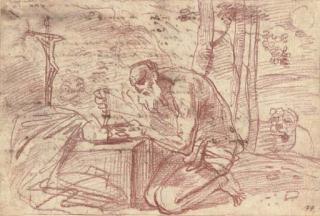 Pier Francesco Mola - Saint Jerome in the Wilderness