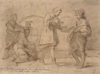 Pier Francesco Mola - The poet Baldini drinking in Melosi\'s bar
