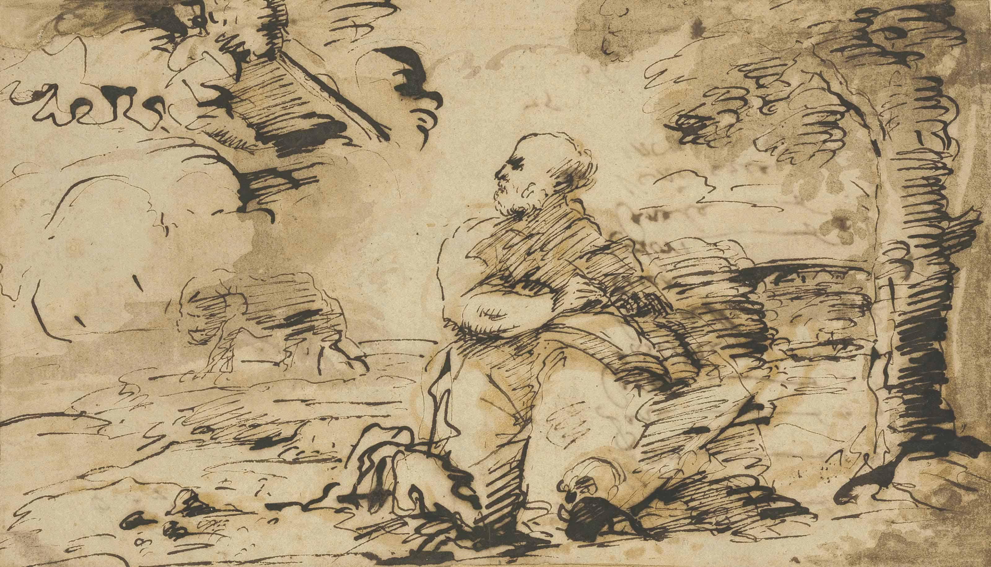 Pier Francesco Mola - The Vision Of Saint Jerome