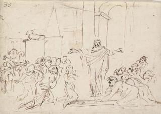 Pier Francisco Mola - Joseph and his Brethren in Egypt (Genesis XXXVII)