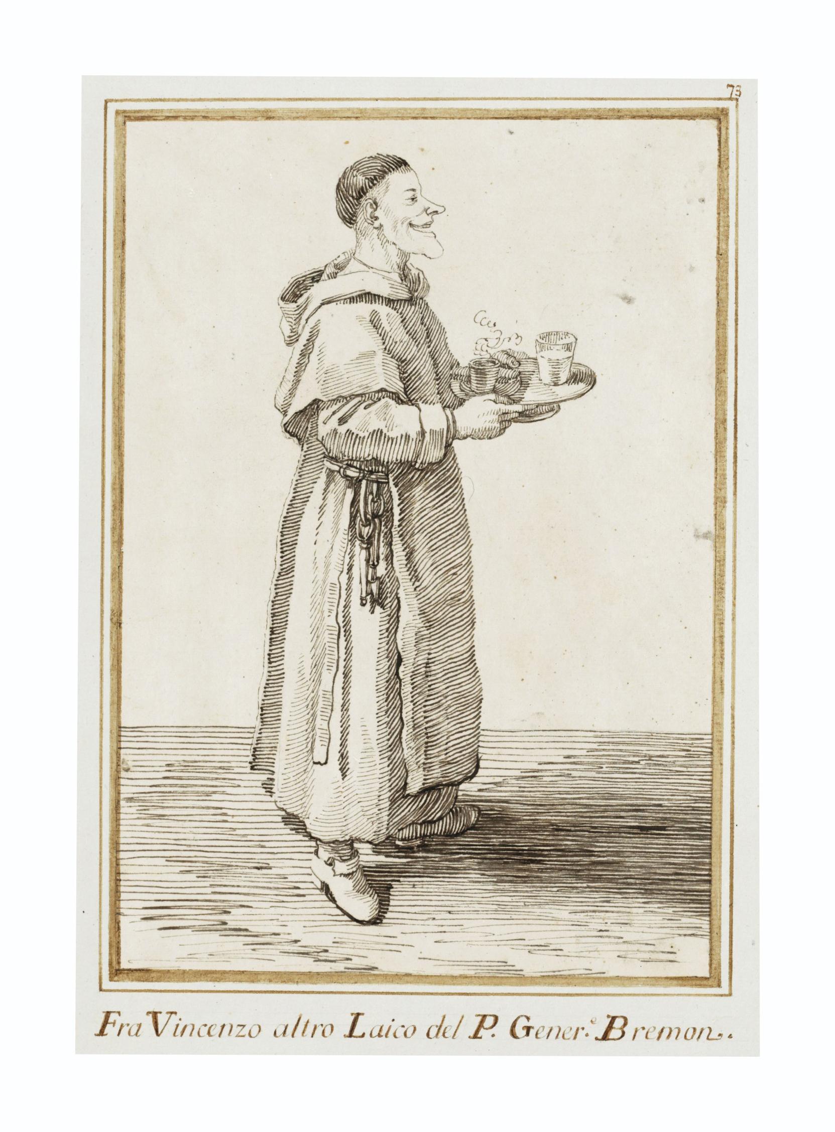 Pier Leone Ghezzi - A caricature of Fra Vincenzo