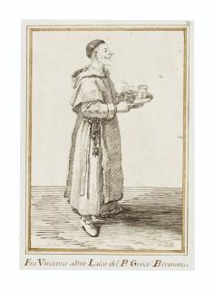 Pier Leone Ghezzi - A caricature of Fra Vincenzo