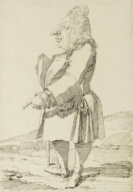 Pier Leone Ghezzi - Caricature of Baron Monbira