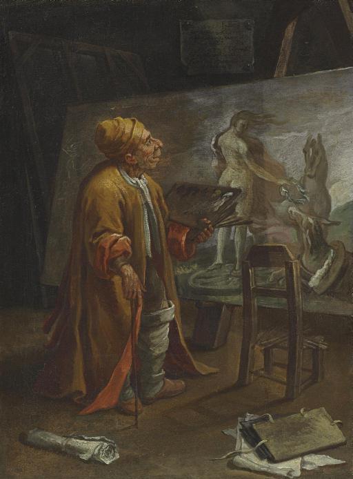 Pier Leone Ghezzi - Paolo De Matteis In His Studio