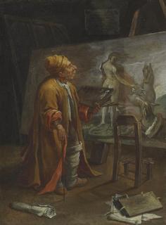 Pier Leone Ghezzi - Paolo De Matteis In His Studio