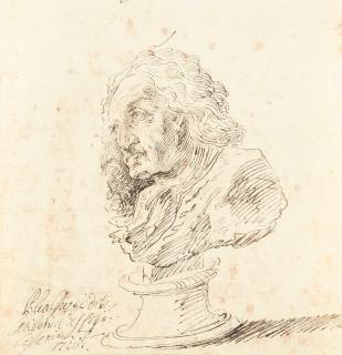 Pier Leone Ghezzi - Porträtbüste des Signore Cesariani.