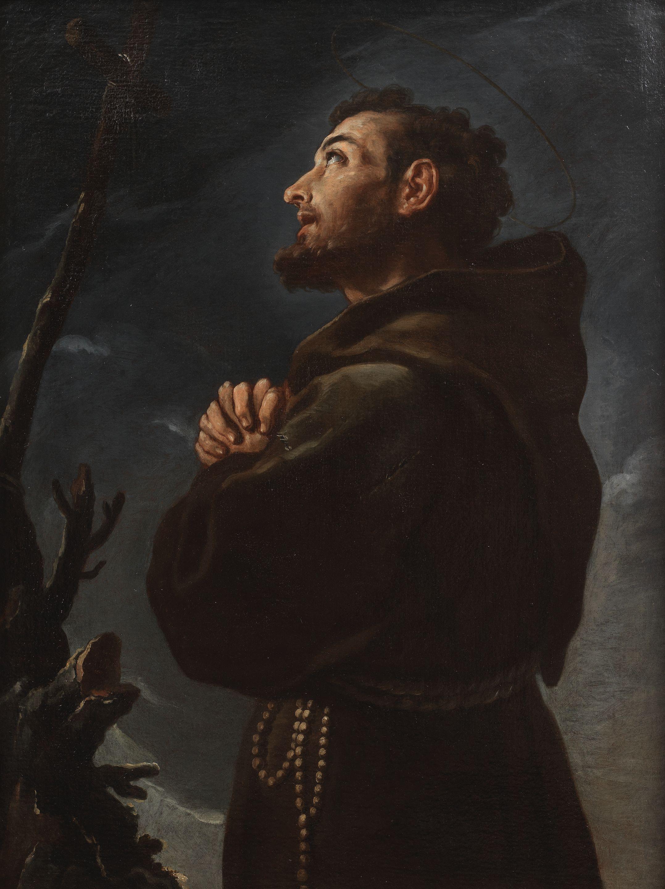 Pier Leone Ghezzi - Saint Nicholas of Tolentino; and Saint Francis of Assisi (2)
