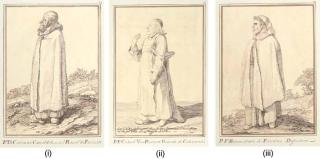 Pier Leone Ghezzi - Three Caricatures of Italian Clergymen: Father Casimiro of The Camaldolite Monastery At Frascati; The Definatore Bonaventura da Ferentino; And Don Godard, Vice-Procurator-General of The Cistercian Order