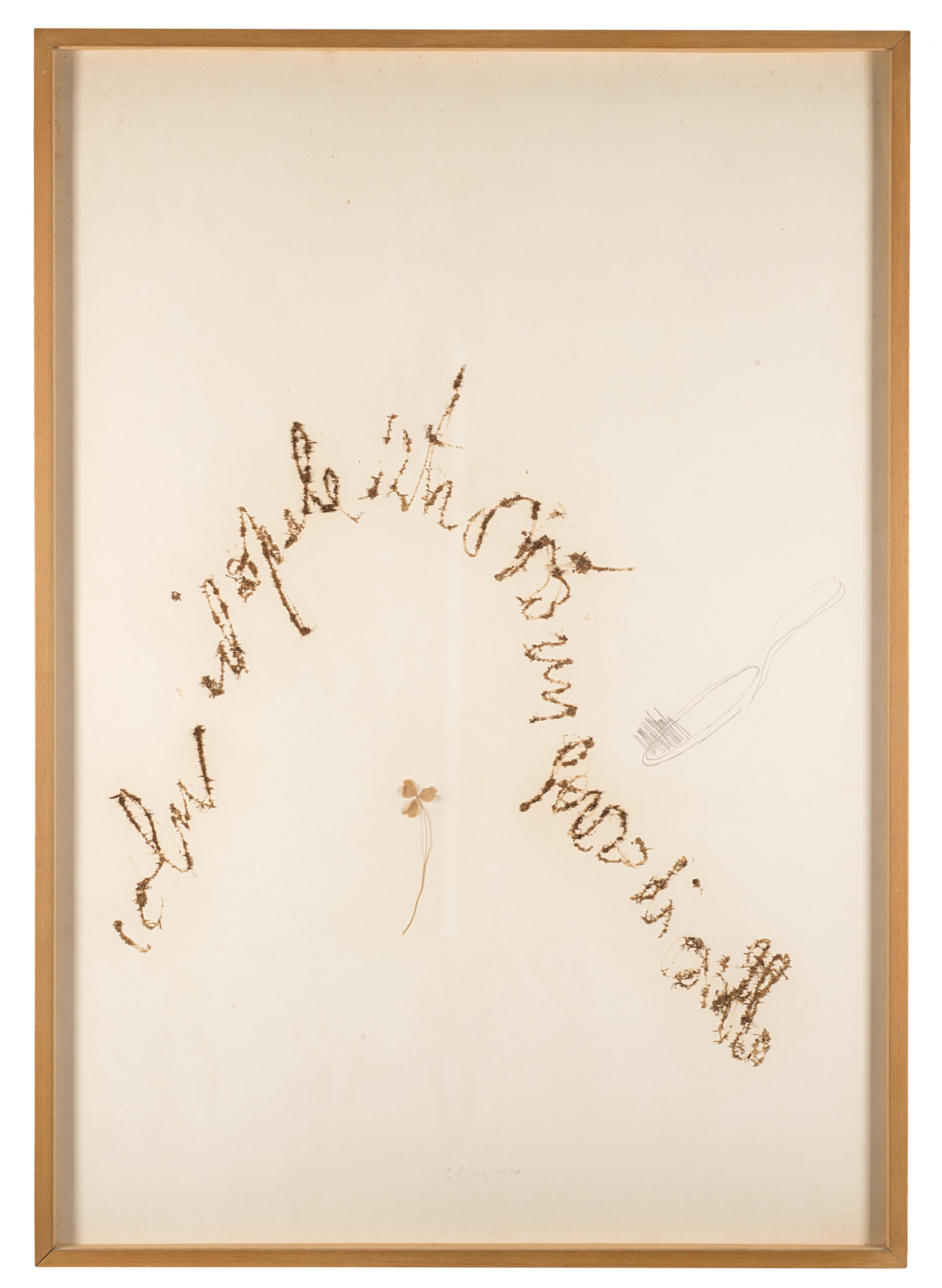 Pier Paolo Calzolari - Senza titolo (Colui il quale ritrovò un ferro di cavallo)