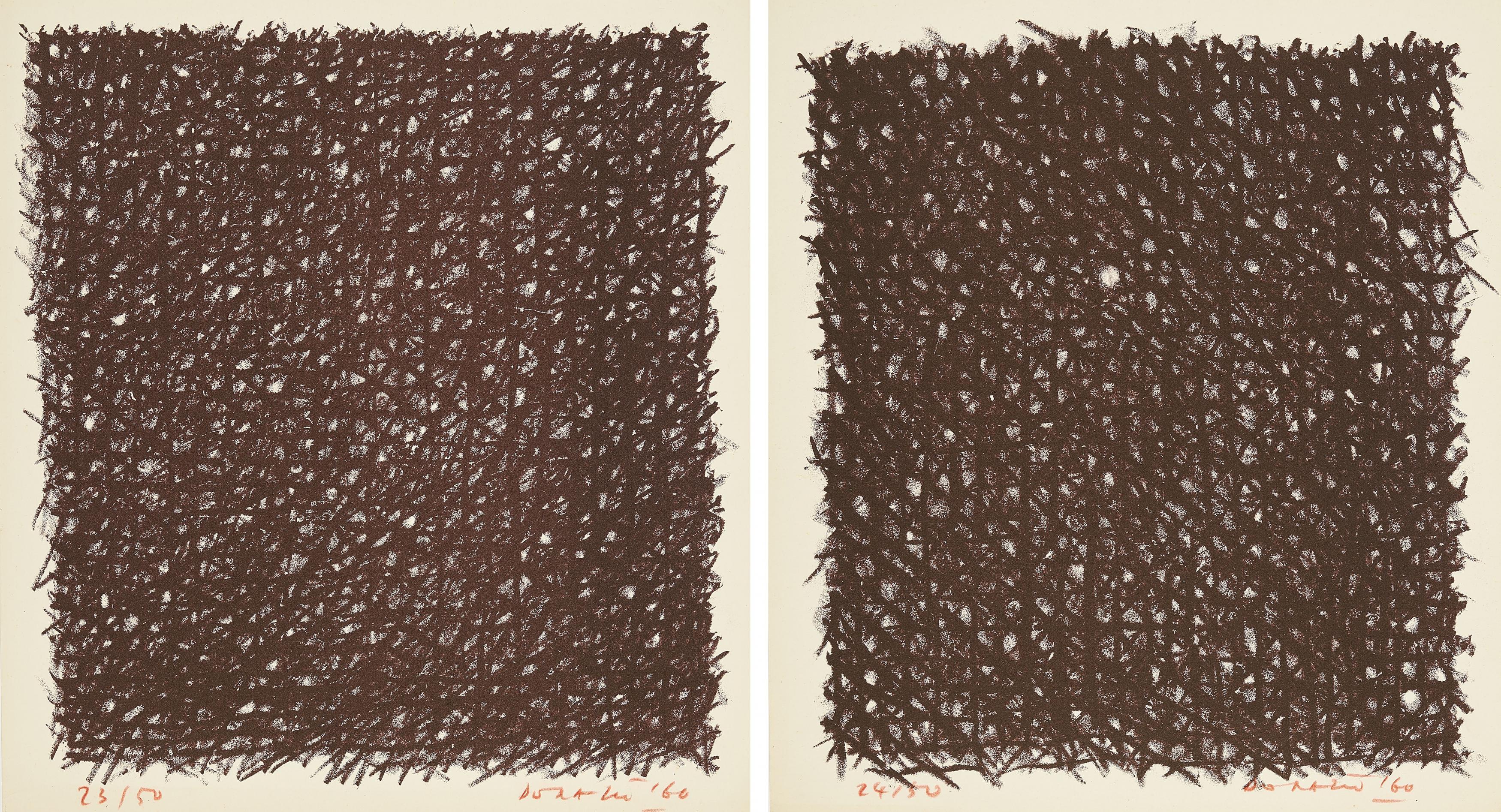 Piero Dorazio - Konvolut von 2 Serigrafien.