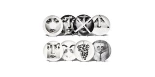 Piero Fornasetti - Group of Eight Themes and Variations Dinner Plates