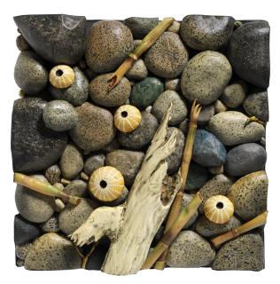 Piero Gilardi - Spiaggia con ricci gialli