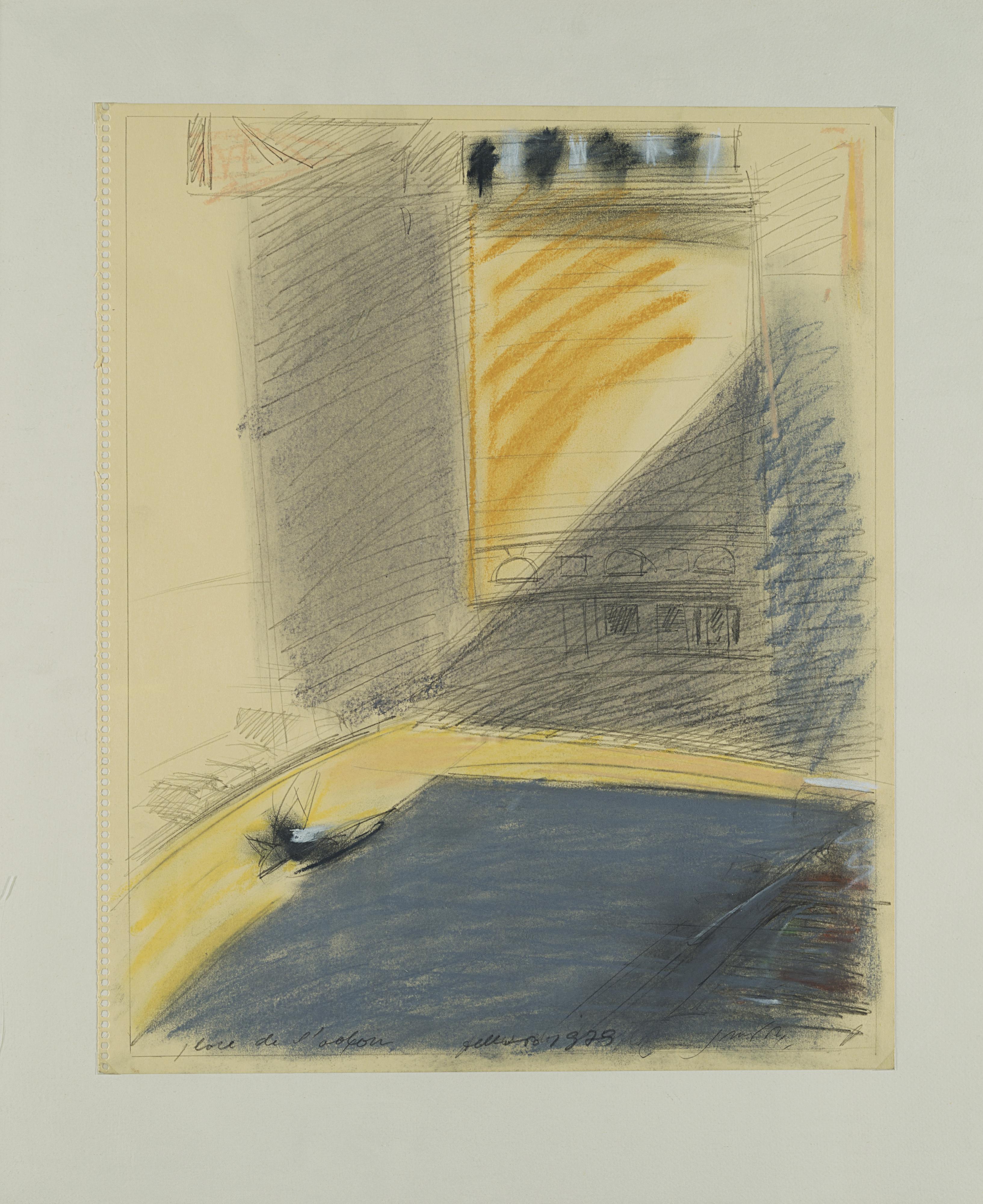 Piero Guccione - Place de l\'odeon