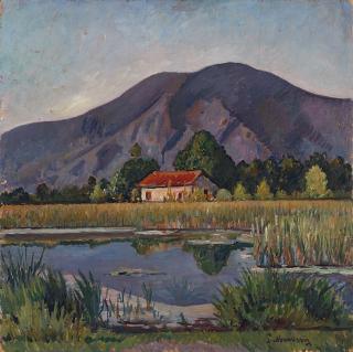 Piero Marussig - Casetta nella torbiera