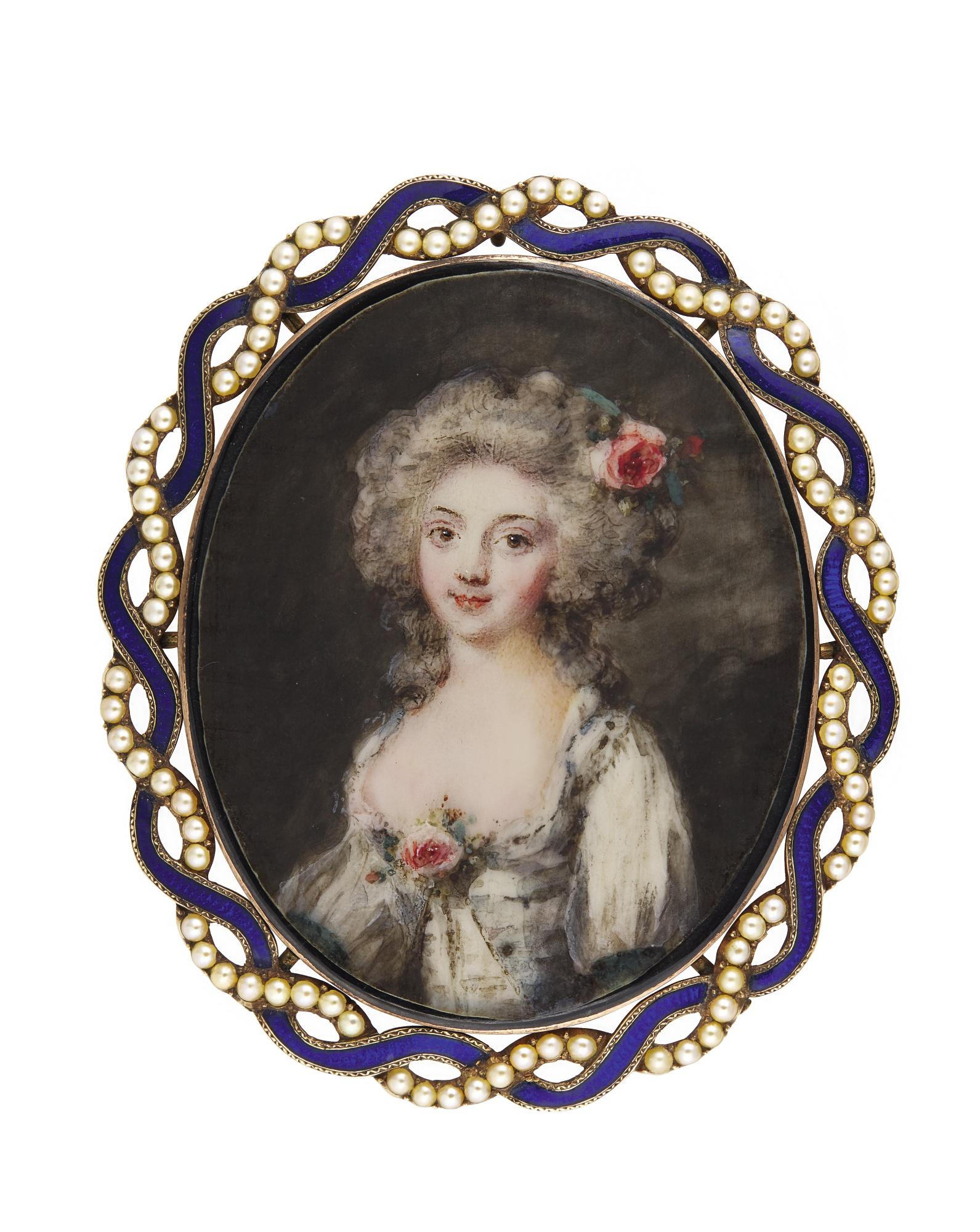Pierre Adolphe Hall - Portrait Of A Lady, Circa 1785