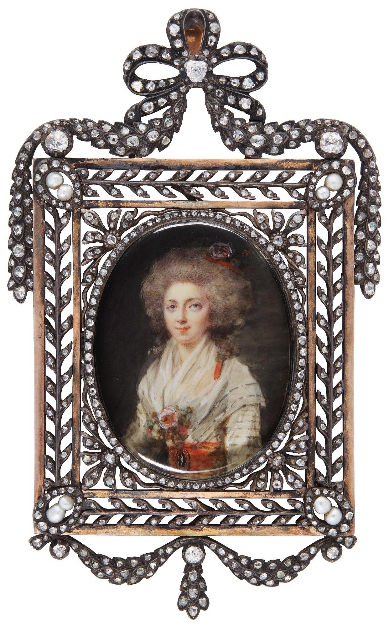 Pierre Adolphe Hall - Portrait Of A Lady, Circa 1785