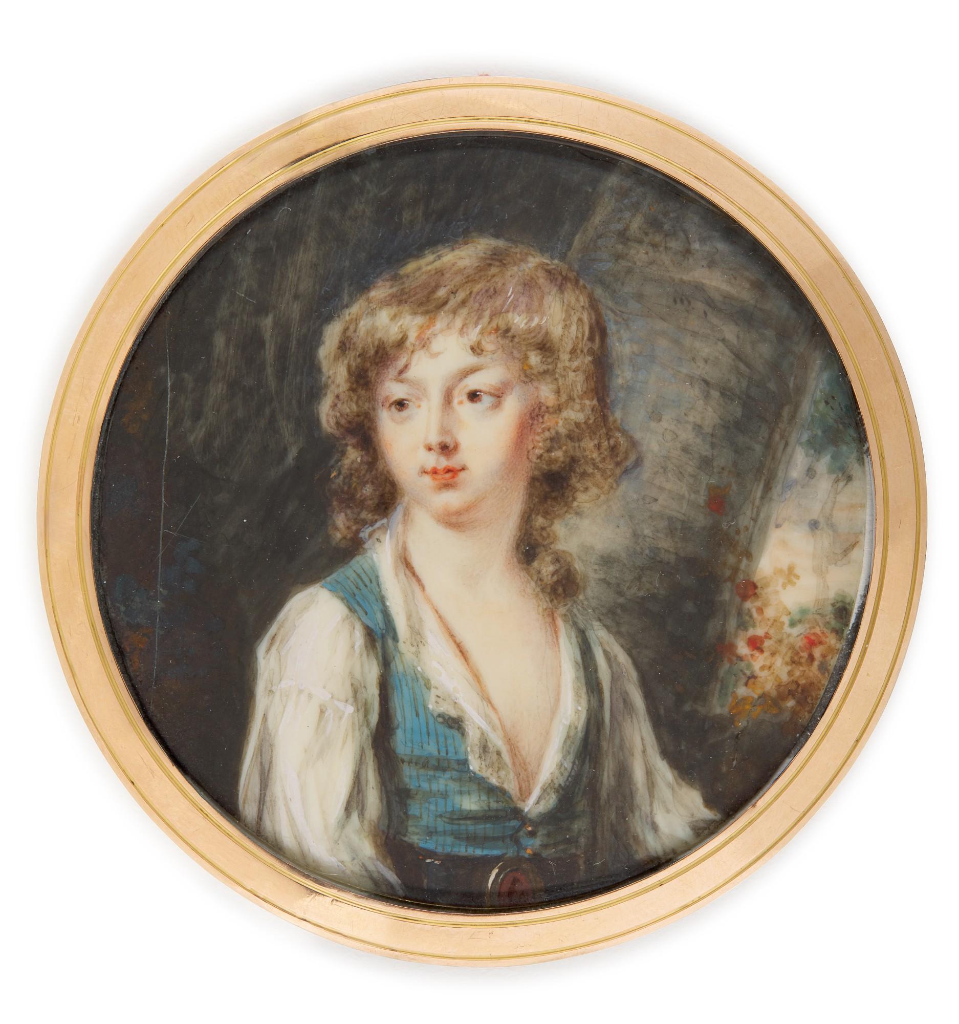 Pierre Adolphe Hall - Portrait Of A Young Boy, Traditionally Identified As Prince Joseph Poniatoski (1762-1813), Circa 1785