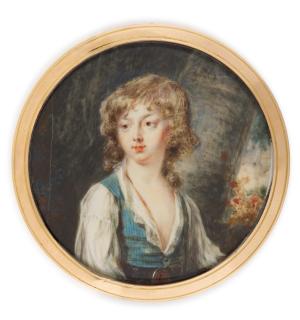 Pierre Adolphe Hall - Portrait Of A Young Boy, Traditionally Identified As Prince Joseph Poniatoski (1762-1813), Circa 1785