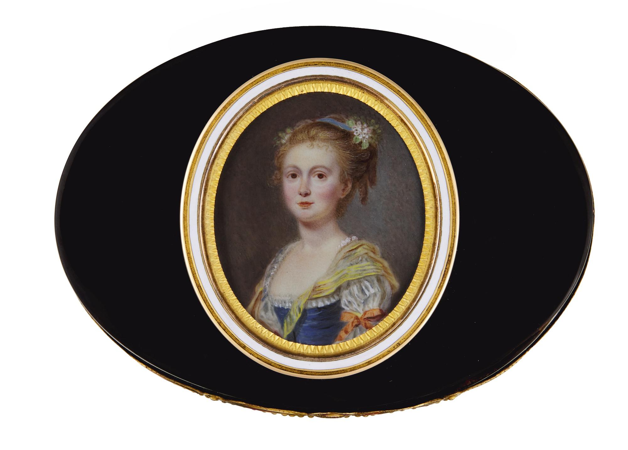 Pierre Adolphe Hall - Portrait Of A Young Lady, Circa 1780