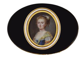 Pierre Adolphe Hall - Portrait Of A Young Lady, Circa 1780