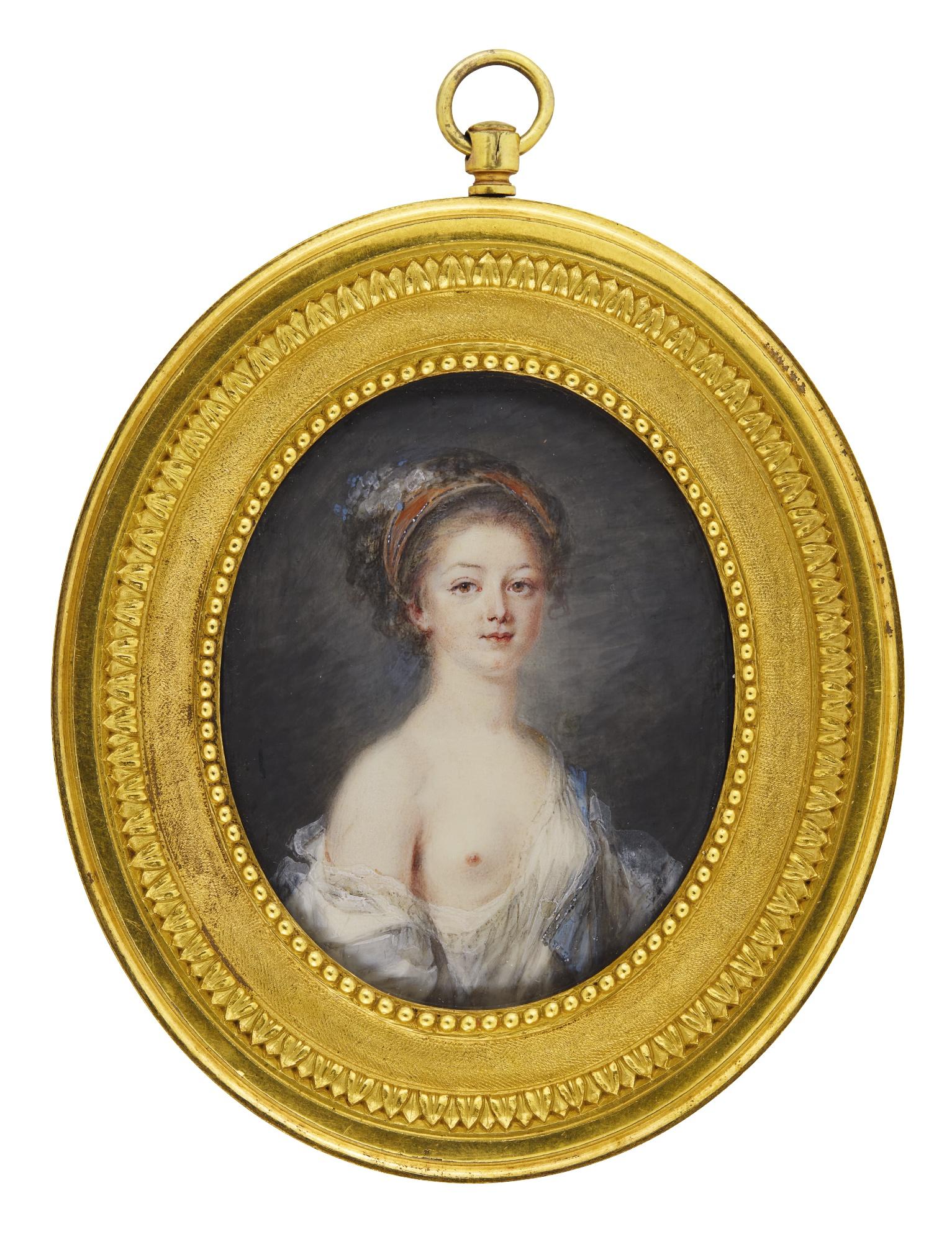 Pierre Adolphe Hall - Portrait Of A Young Lady, Circa 1785