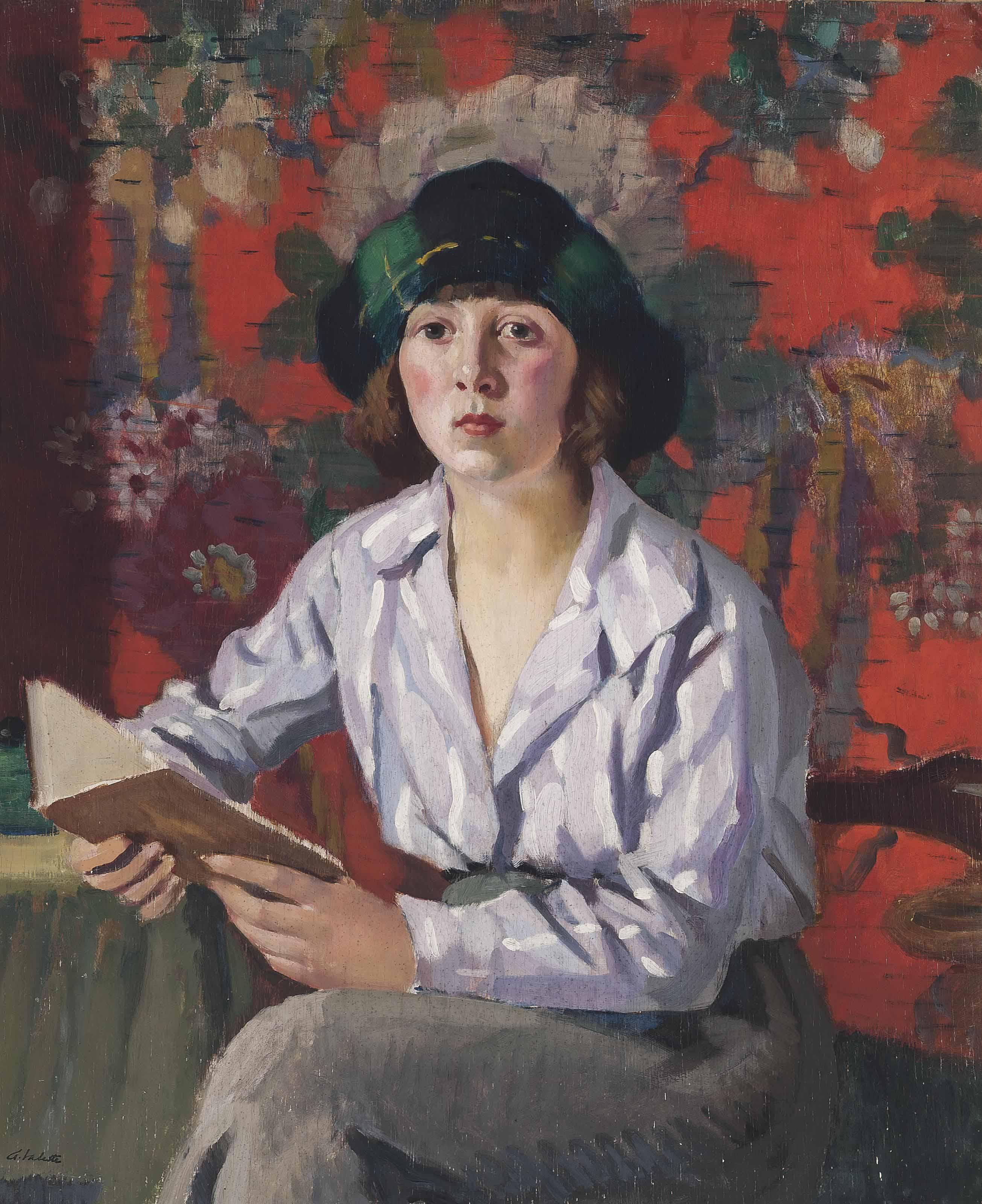 Pierre Adolphe Valette - A Lady Reading