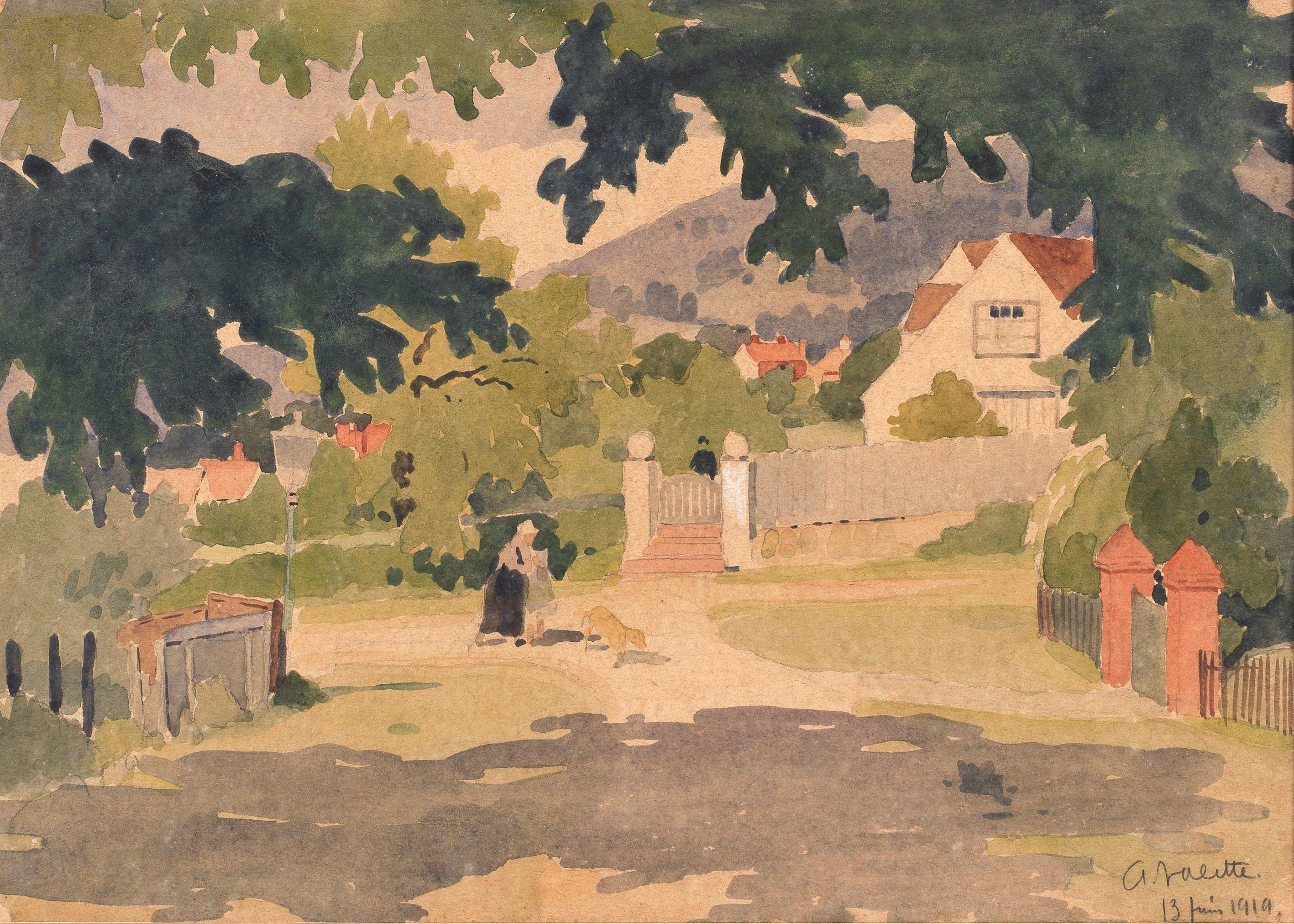 Pierre Adolphe Valette - Une balade dans l\'après-midi