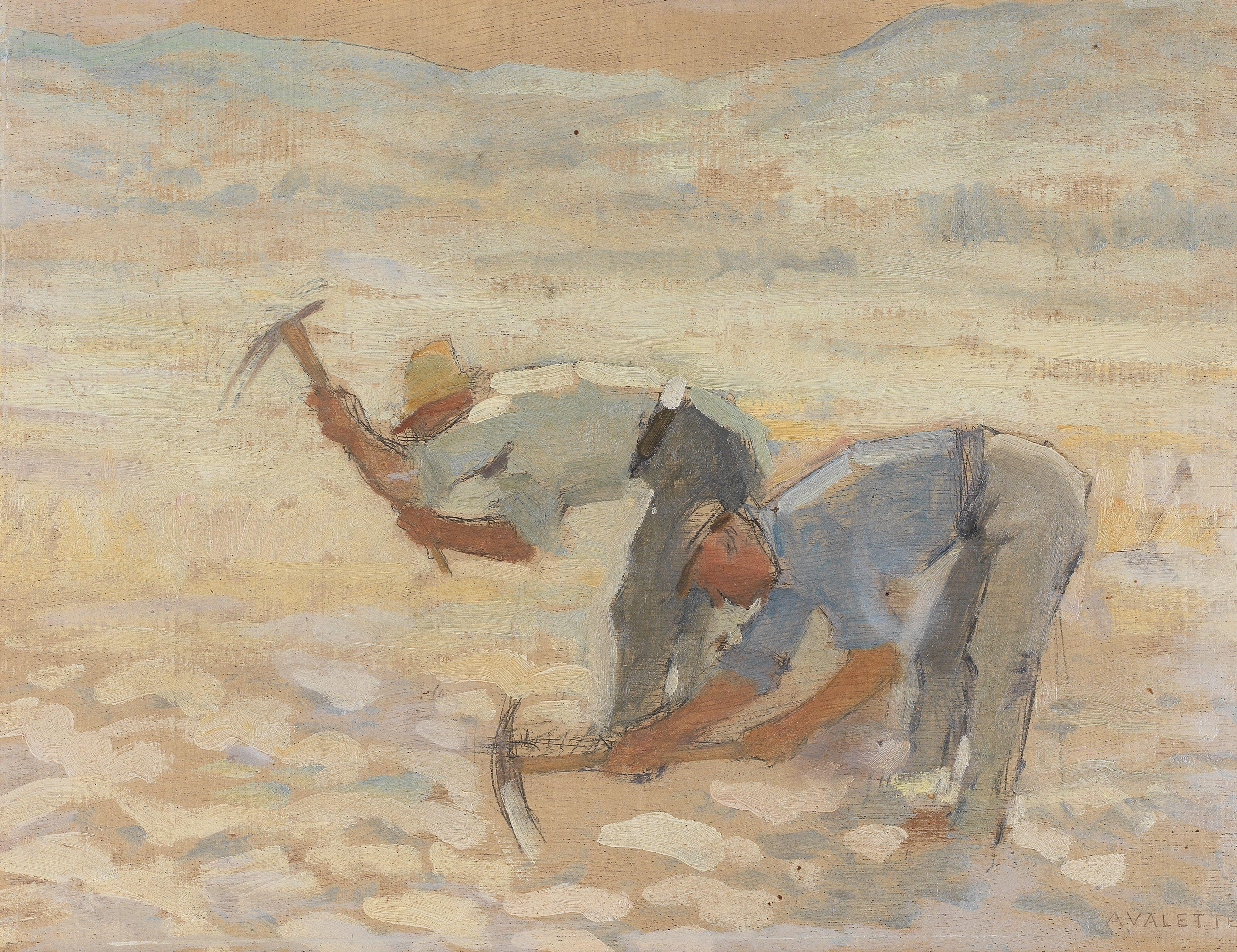 Pierre Adolphe Valette - Viticulteurs au travail