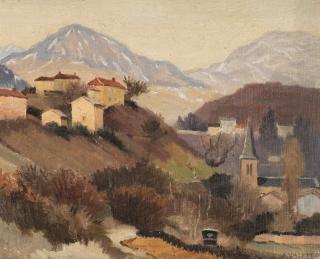 Pierre Adolphe Valette - Vue de Tournon-sur-Rhône