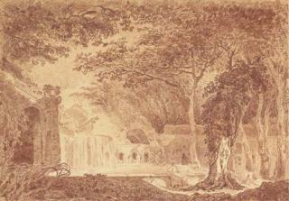 Pierre-Adrien Pâris - La Fontaine D\'Aréthuse Dans Les Jardins de la Villa D\'Este