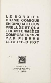 Pierre Albert-Birot - Unknown