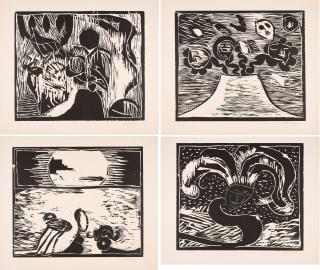 Pierre Alechinsky - Aus: Au fils du Bois.