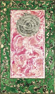 Pierre Alechinsky - Escale À Shanghaisigned And Dated 1989; Signed, Dated 1988-89 On The Frame And Titled Descendre À Shangai On The Back; China Ink And Acrylic On Chinese Paper Laid Down On Canvas.