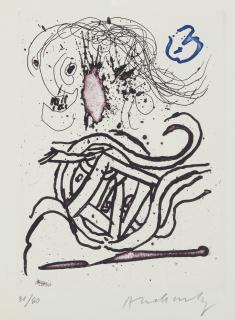 Pierre Alechinsky - Joyce Mansour, Carré Blanc, Le Soleil Noir, Paris, 1965 (Riviere 244-248)