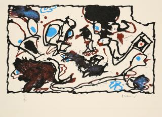 Pierre Alechinsky - Ohne Titel.