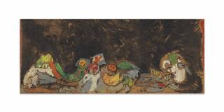 Pierre Alechinsky - Pesante journée (Weighing Day)