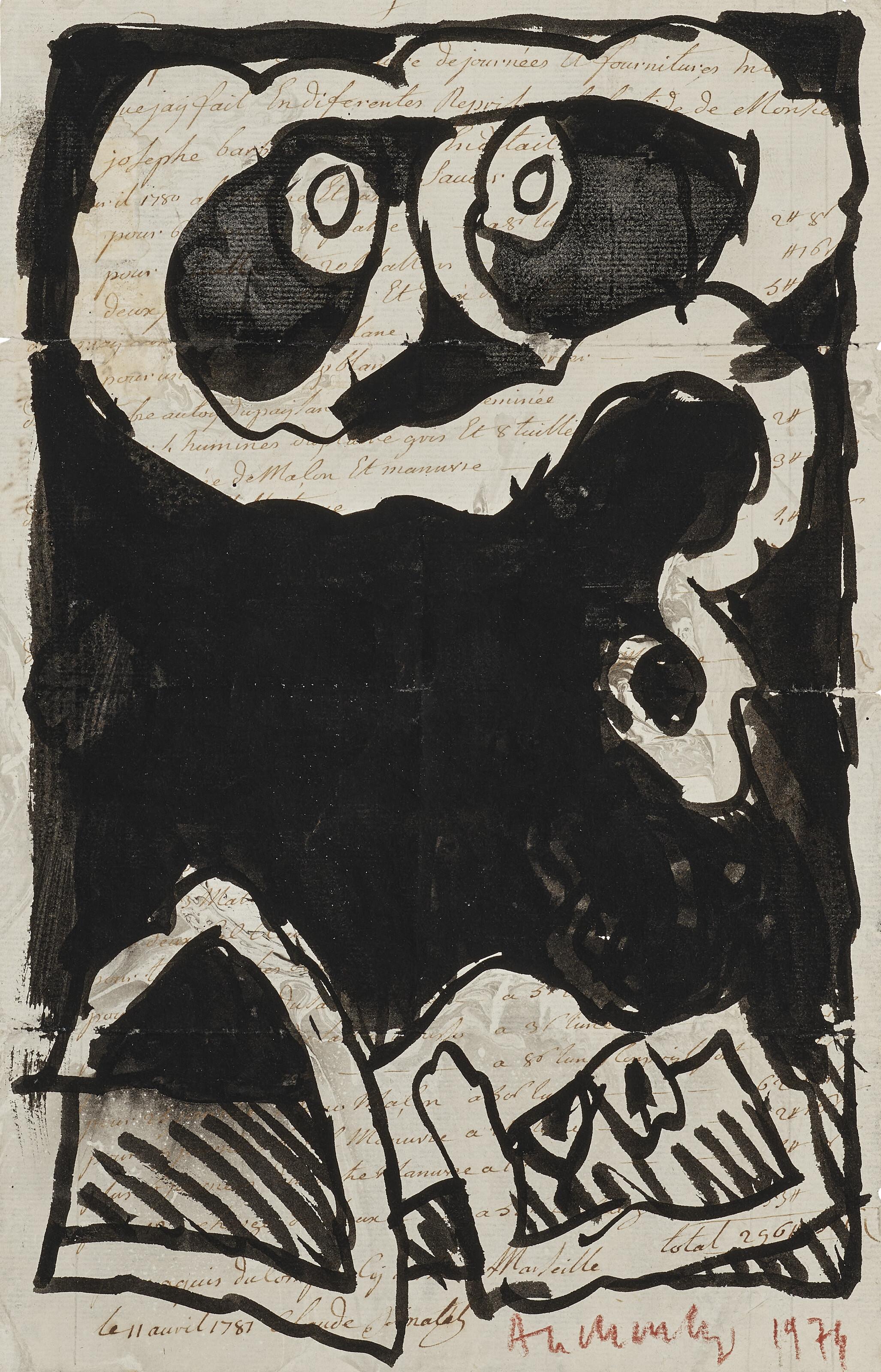 Pierre Alechinsky - Sans titre