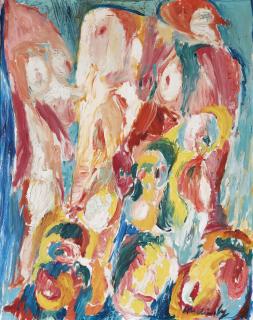 Pierre Alechinsky - Tetes flottantes